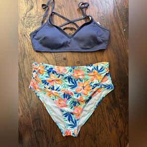 Cupshe Floral High-Waisted Bikini Set <<<<160>>>